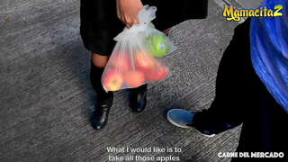 CARNE DO MERCADO - Lua Castelo - Sexy Colombiana Blows And Fucks Hard With Alex Moreno