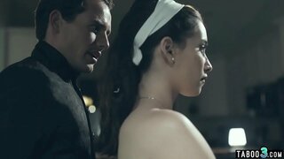 Drobne titted teen gospodinja všeč hubbys velik kurac