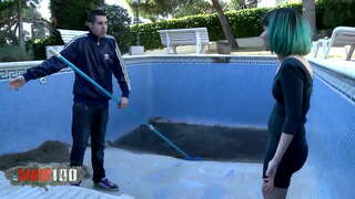 ƃ�绪的青少年与绿色的头发深度性交和暨上面